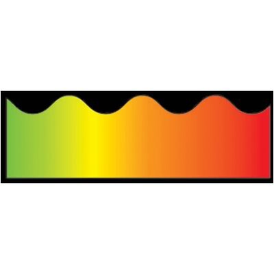 Rainbow Scalloped Border