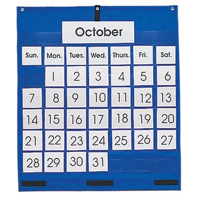 Monthly Calendar Pocket Chart