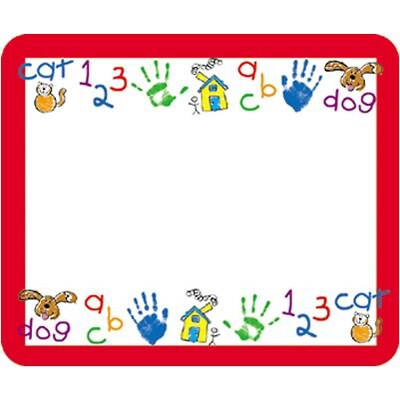 Carson Dellosa® Kid-Drawn Name Tags, 2.5 x 3, 40/Pack (CD-9414)