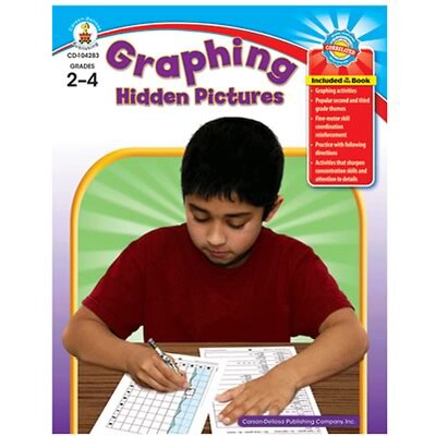 Early Graphing Hidden Pictures, Grades 2-4