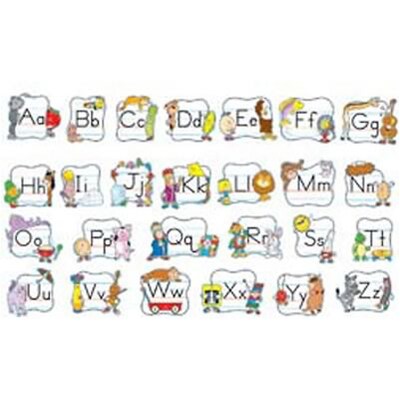 Alphabet: Traditional Manuscript Mini Bulletin Board Set
