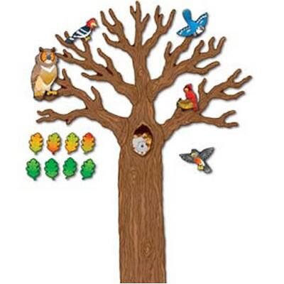 Big Tree With Animals Bulletin Board Set