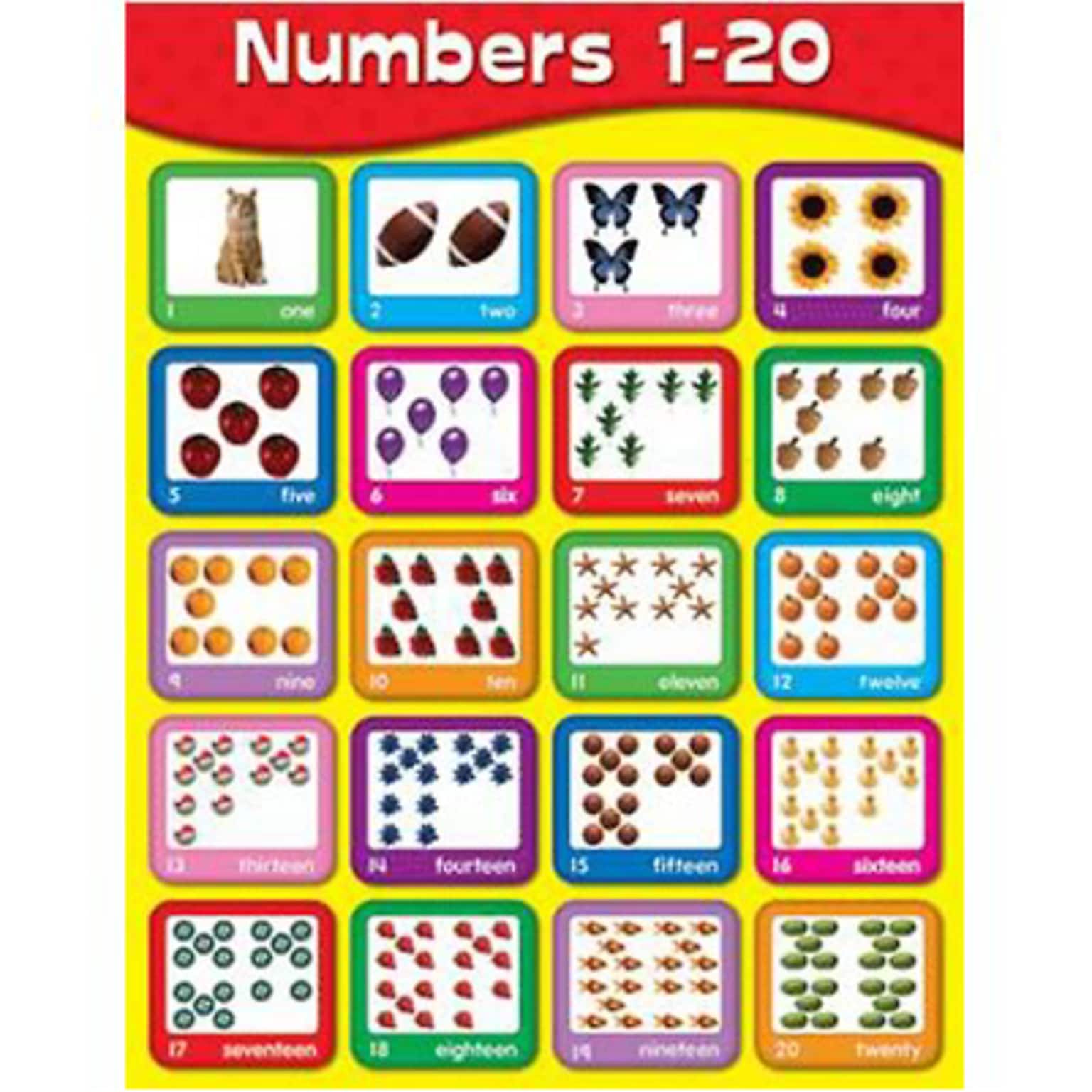 Numbers 1-20 Chartlet