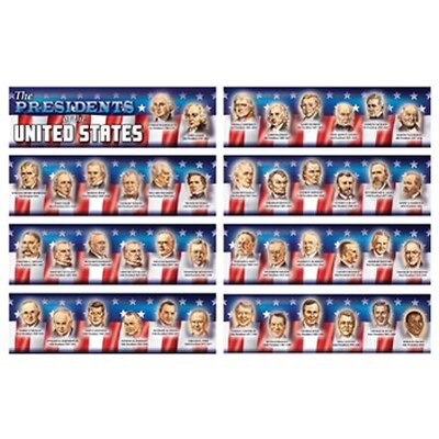 Presidents of the United States Mini Bulletin Board Set, 8 strips