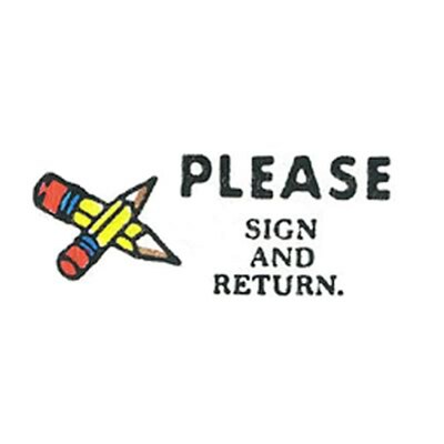 Please Sign and Return Stamp