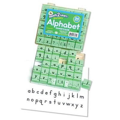 Manuscript Alphabet Stamp Set, 1" Lowercase