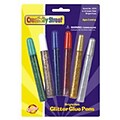 Chenille Kraft Glitter Removable Craft Glue, 0.33 oz., Assorted, 6/Pack (CK-3370Q)
