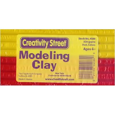 Extruded Modeling Clay, 6 assorted colors