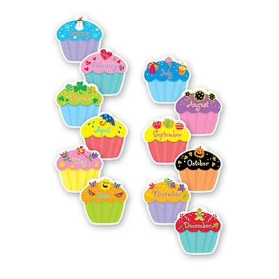Cupcakes™ Designer Cut-Outs Variety Pack, 12 Designs, 6 x 6, 36/pkg