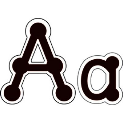 Designer Letters, Black Dot-to-Dot Uppercase