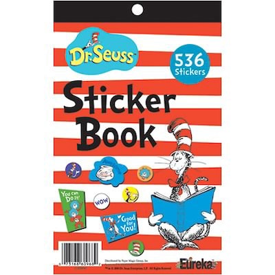 Eureka Cat in the Hat Sticker Book, 536 ct. (EU-609690)