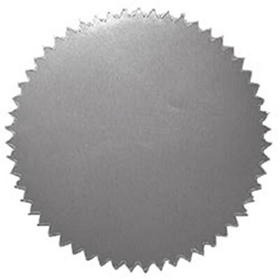 Hayes Blank Silver Certificate Seals, 2-Inch, Pack of 50 (H-VA315)