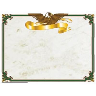 Hayes Border Paper Eagle Certificates, Multicolor, 50/Pack (H-VA653)