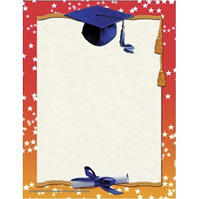 Hayes Border Paper Graduation Certificates, Multicolor, 50/Pack (H-VA658)