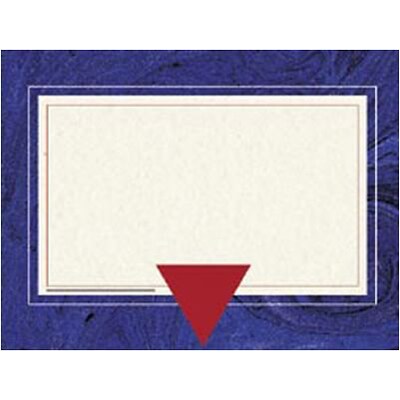 Hayes Blue Marble Border Paper, 8.5 x 11, Pack of 50 (H-VA659)