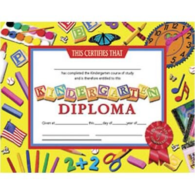 Hayes Kindergarten Diploma, 8.5 x 11, Pack of 30 (H-VA703)