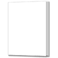 Paperback Blank Book, White, 10 x 7,  (9780742403888)