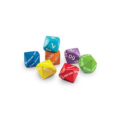 Place Value Foam Dice