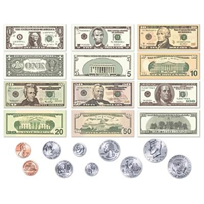 US Currency Flannelboard Set Pre-Cut