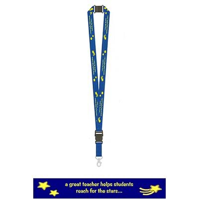 Teacher Lanyards, A great teacher helps students reach for the stars...
