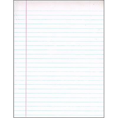 Pacon Unpunched Composition Paper, 8 x 10.5, 3/8 Wide Ruled Writing Paper, White, 500 Sheets (PAC2431)