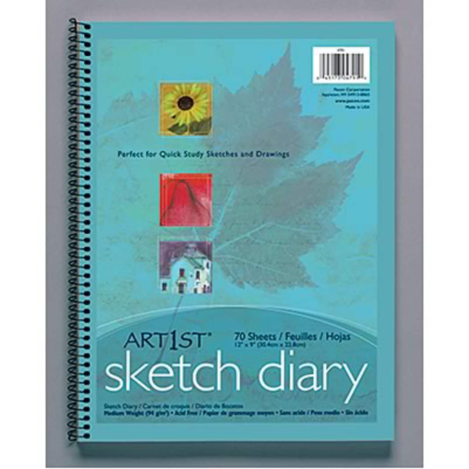 Art1st® Sketch Paper Diary, 9x6, 70 sheets