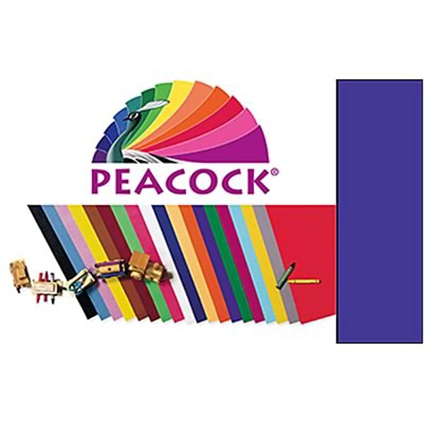 Peacock® Railroad Poster Board, Purple, 22 x 28, 4/ply, 25/sheets