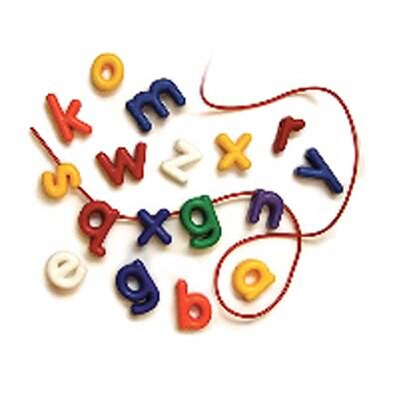 Roylco® Manuscript Letter Beads, Assorted Colors, 288/Pack (R-2186)