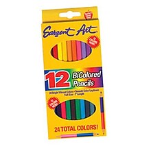 Sargent Art® BiColored Pencils; 24 Colors, Set of 12