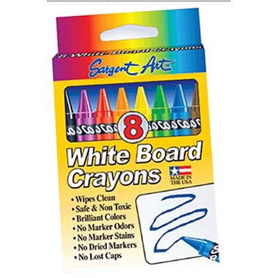 Sargent Art® White Board Crayons; 8/Box