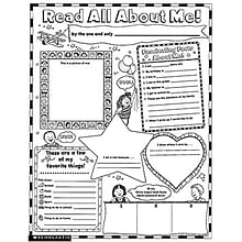 Scholastic Teaching Resources Activity Poster Sets; Read All About Me