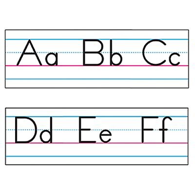 Alphabet Bulletin Board Set, Manuscript