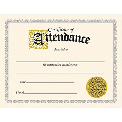 Certificate of Attendance