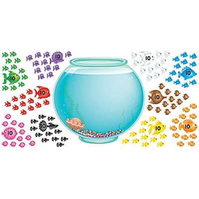 100-Day Fishbowl Bulletin Board Set, 121 pieces