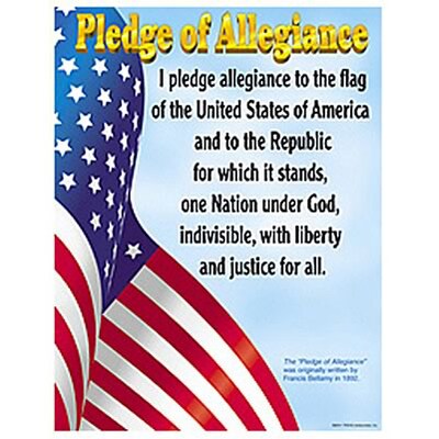 Pledge of Allegiance Learning Chart