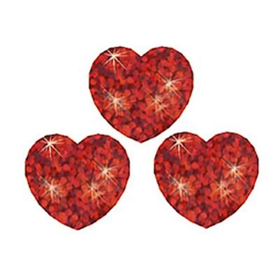 Trend Red Sparkle Hearts superShapes Stickers-Sparkle, 400 CT (T-46406)