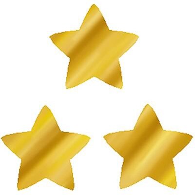 Trend Gold Foil Stars superShapes Stickers, 400 CT (T-46602)