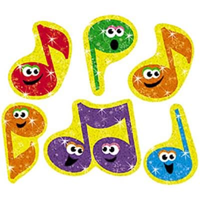 Trend® Sparkle Stickers®; Merry Music
