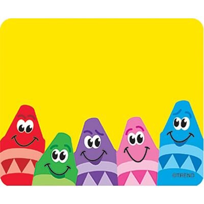 Trend® Terrific Labels™ Colorful Crayons Name Tags, 2.5 x 3, 36/Pack (T-68013)