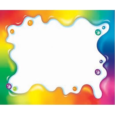 Rainbow Gel Self-Adhesive Name Tags