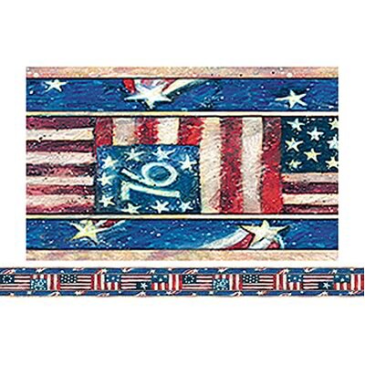 Patriotic Straight Border Trim from Susan Winget, 12/pkg