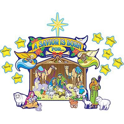 Nativity Scene Bulletin Board