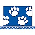 Teacher Created Resources 3 x 35 Blue with White Paw Prints Border Trim, 12 Pack (TCR4620)