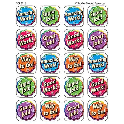 Teacher Created Resources Stickers; Good Work, 120/Pack