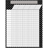 Teacher Created Resources Black Polka Dots Incentive Chart, 17 x 22 (TCR7604)