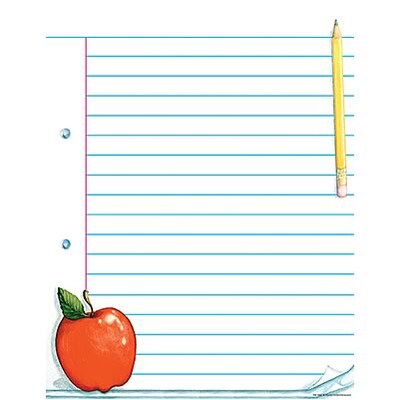 Notepad Paper Lined Chart