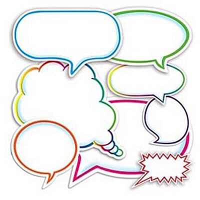 Dialogue Bubbles Accent Punch-Outs