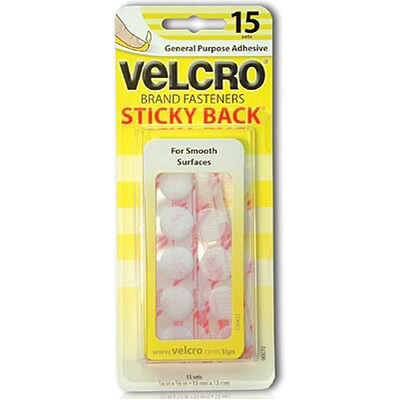 Velcro® Tape, 5/8 Round, White
