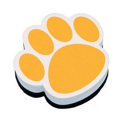 Ashley Magnetic Whiteboard Eraser; Gold Paw