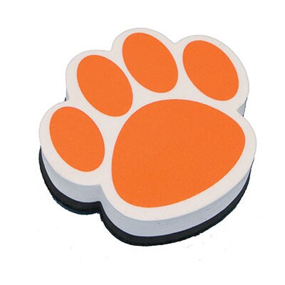 Ashley Magnetic Whiteboard Eraser; Orange Paw